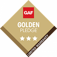 GAF Golden Pledge Roofing Contractor Logo